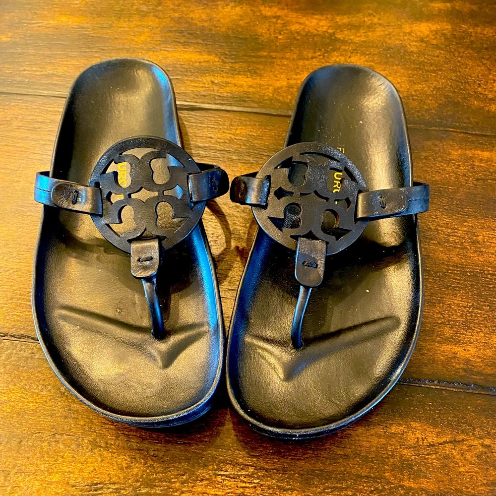Tory Burch Black Miller clouds gently used